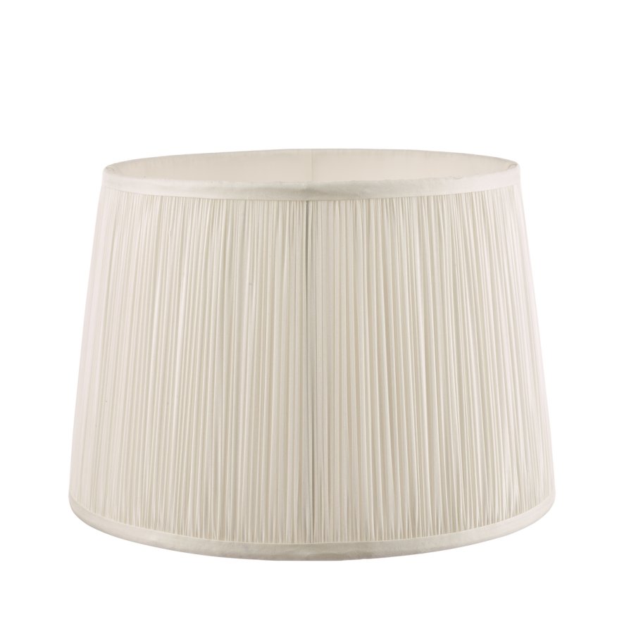 Laura Ashley Laura Ashley - Hemsley Pleated Silk Shade Cream (12 inch)