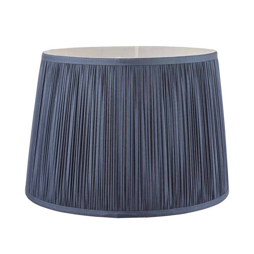 Laura Ashley Laura Ashley - Hemsley Pleated Silk Shade Midnight Blue (10 inch)