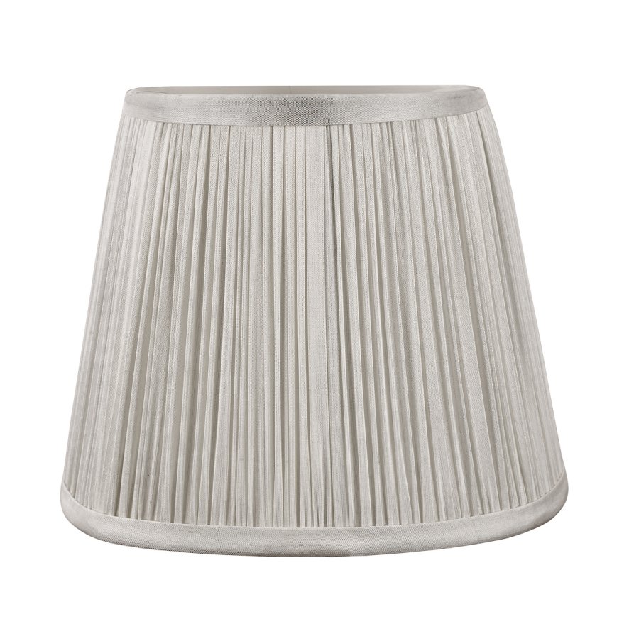 Laura Ashley Laura Ashley - Hemsley Silk Shade Silver (5 inch)
