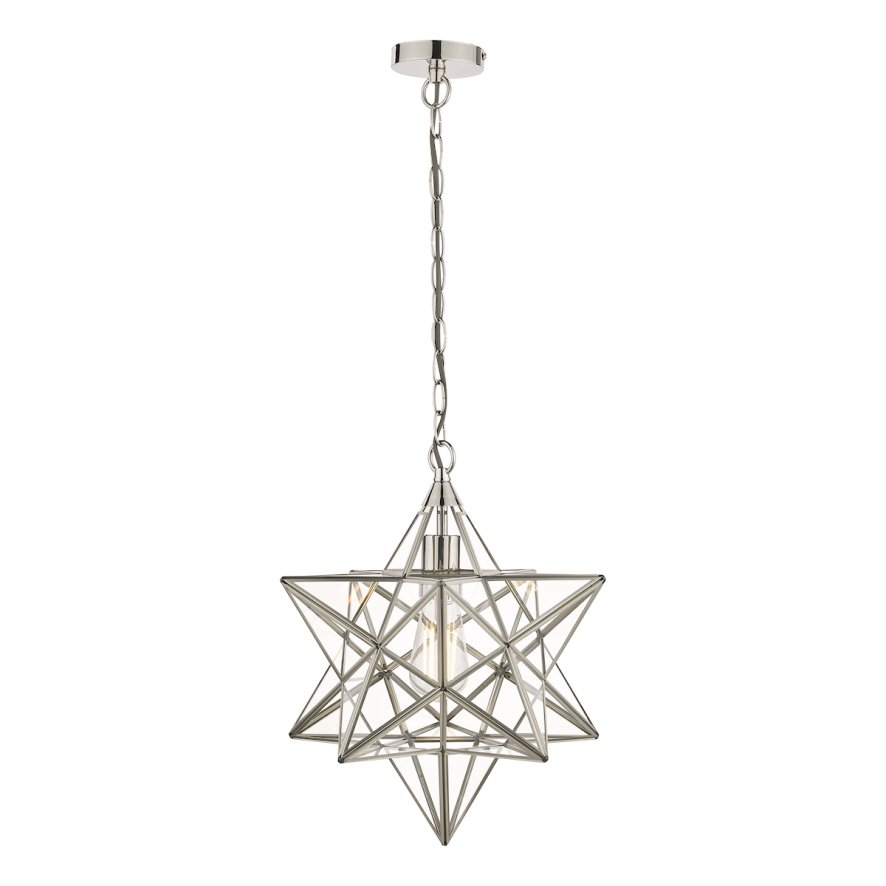 Laura Ashley Laura Ashley - Large Star Pendant Silver Glass