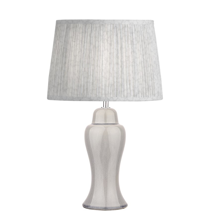 Laura Ashley Laura Ashley - Regina Small Table Lamp Pale Slate Grey (Base Only)