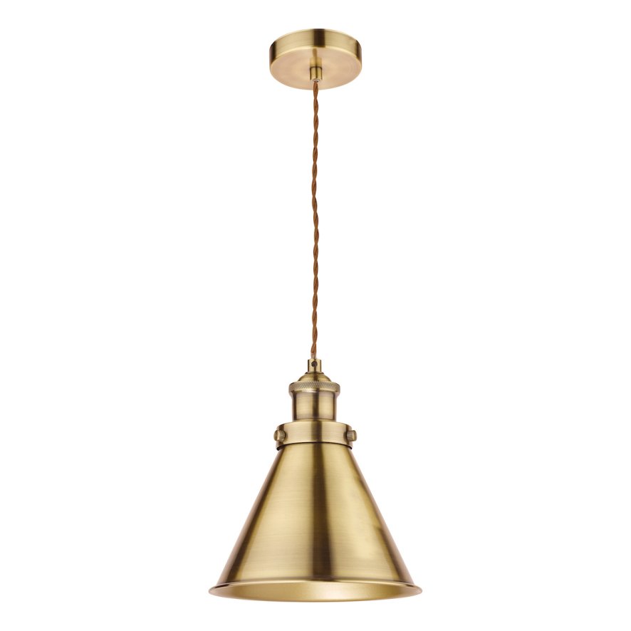 Laura Ashley Laura Ashley - Rufus Pendant Antique Brass