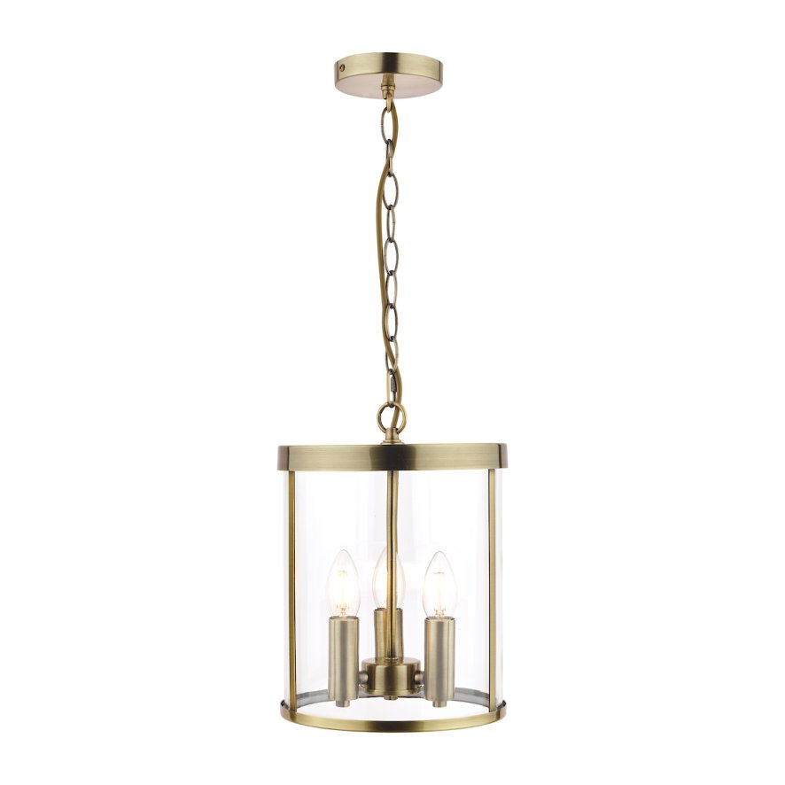 Laura Ashley Laura Ashley - Selbourne 3 Light Lantern Antique Brass