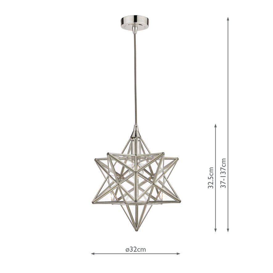 LAURA ASHLEY ペンダント Laura Ashley Lighting Laura Ashley - Small Star Pendant Polished