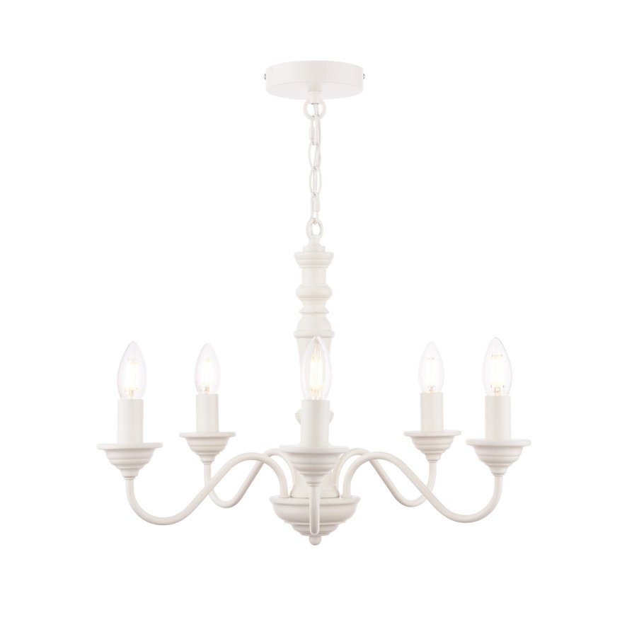 Laura Ashley Laura Ashley - Tate Light Pendant Matt (White Fitting Only)