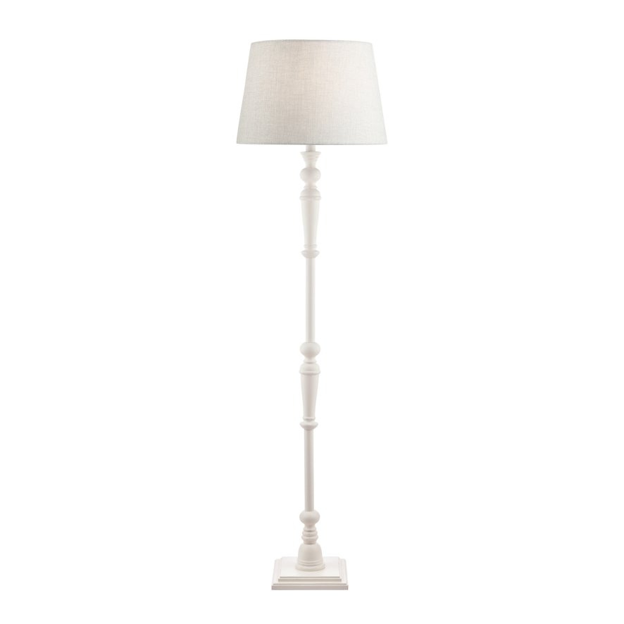 Laura Ashley Laura Ashley - Tate Wooden Floor Lamp Off White (Base Only)
