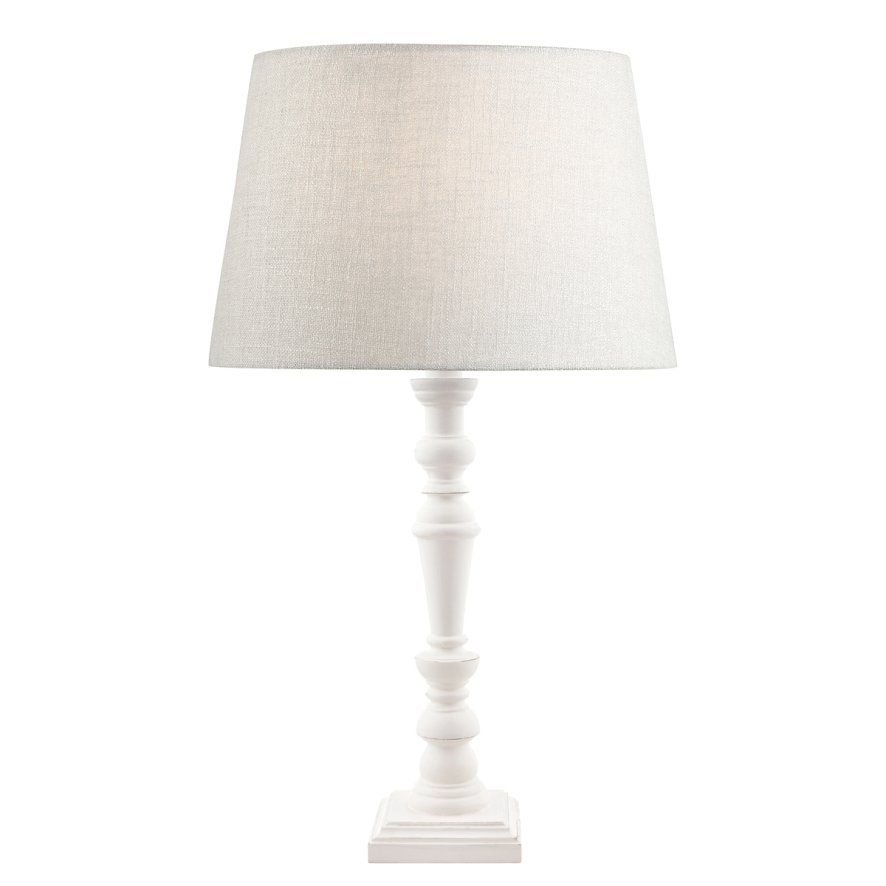 Laura Ashley Laura Ashley - Tate Wooden Table Lamp Off White (Base Only)
