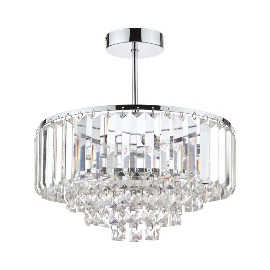 Laura Ashley Laura Ashley - Vienna 3 Light Flush Ceiling Light