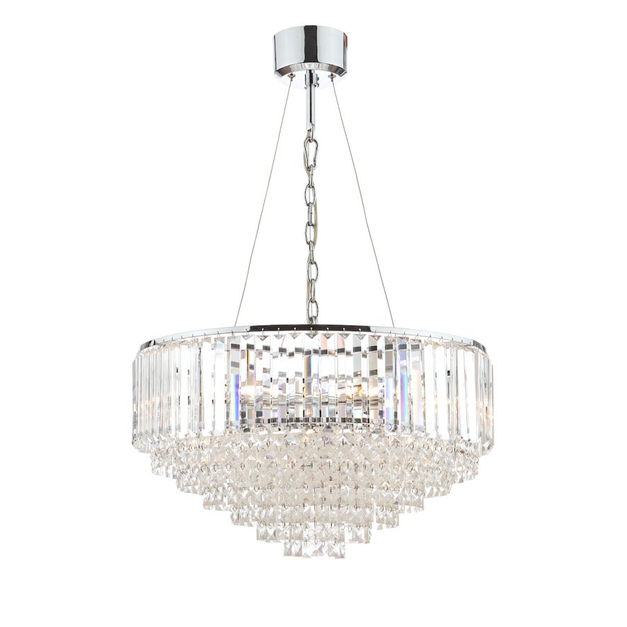 Laura Ashley Laura Ashley - Vienna 9 Light Crystal Chandelier