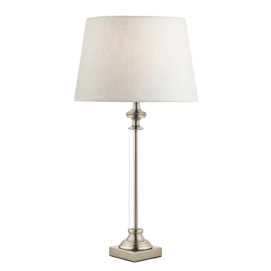 Laura Ashley Laura Ashley - Winston Table Lamp Antique Chrome Glass (Base Only)