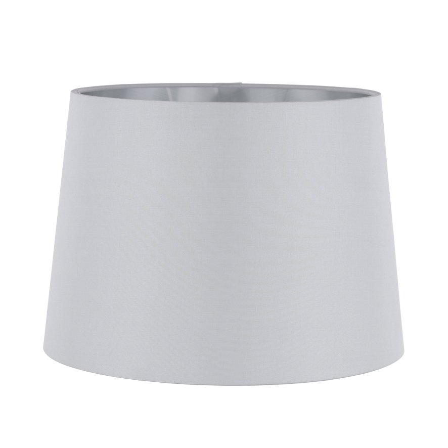 Laura Ashley Laura Ashley Emyr Silk Tapered Drum Shade Grey (12inch)