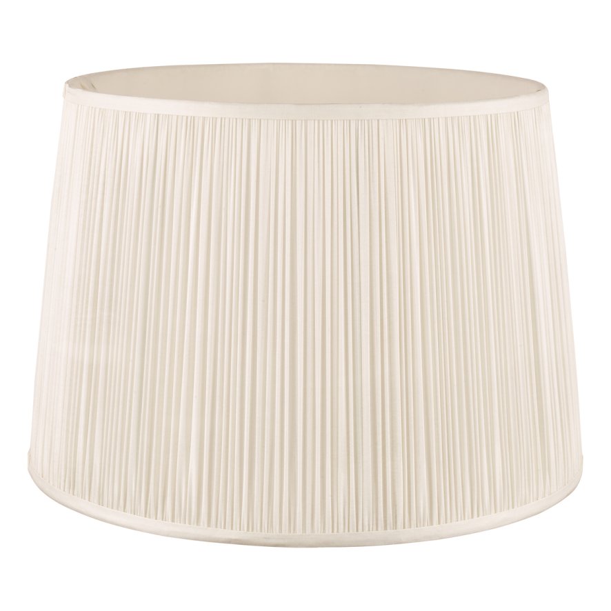 Laura Ashley Laura Ashley - Hemsley Pleated Silk Shade Cream (14 Inch)