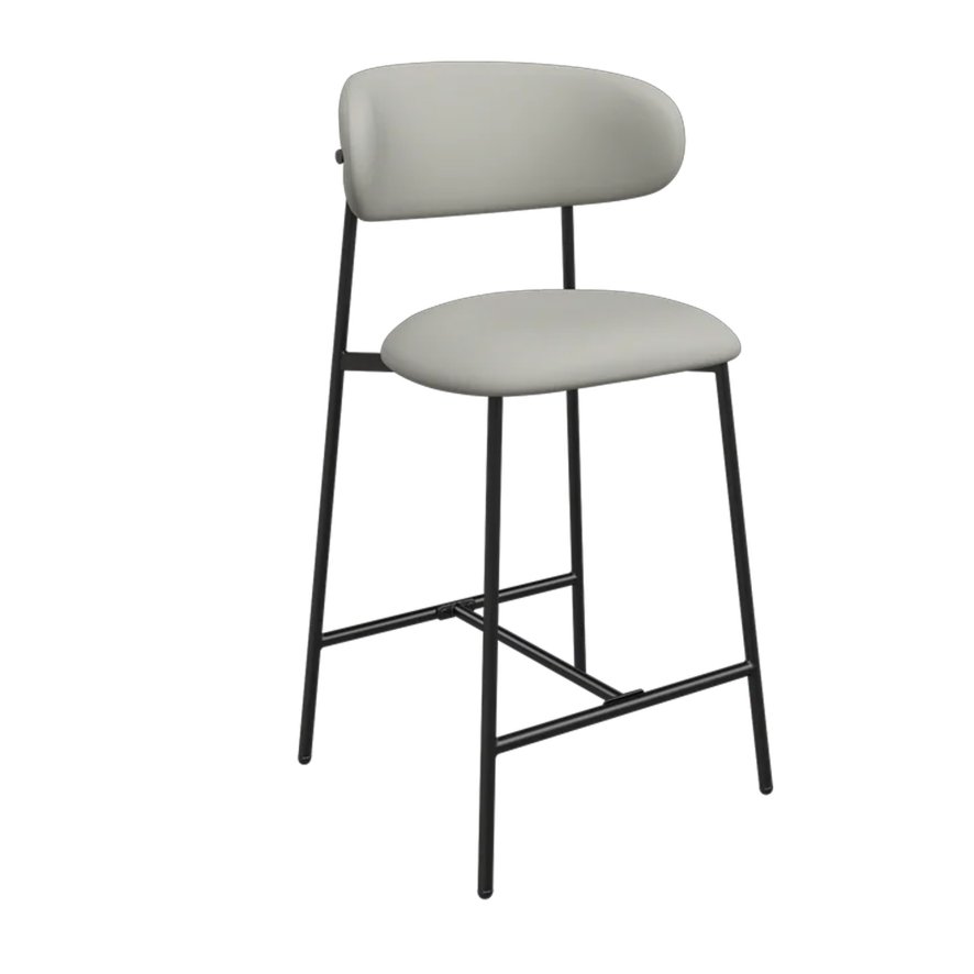 Torelli Furniture Ltd Milan - Counter Stool (Taupe Faux Leather)