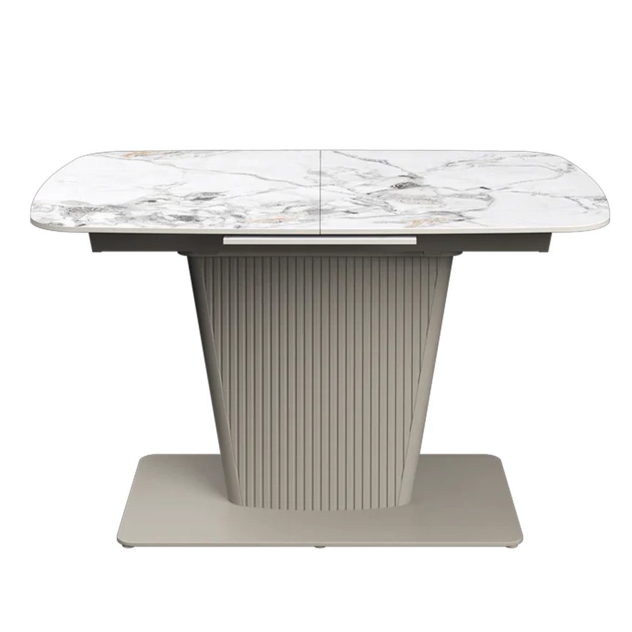 Torelli Furniture Ltd Florence - Small Extending Dining Table (White Ceramic)