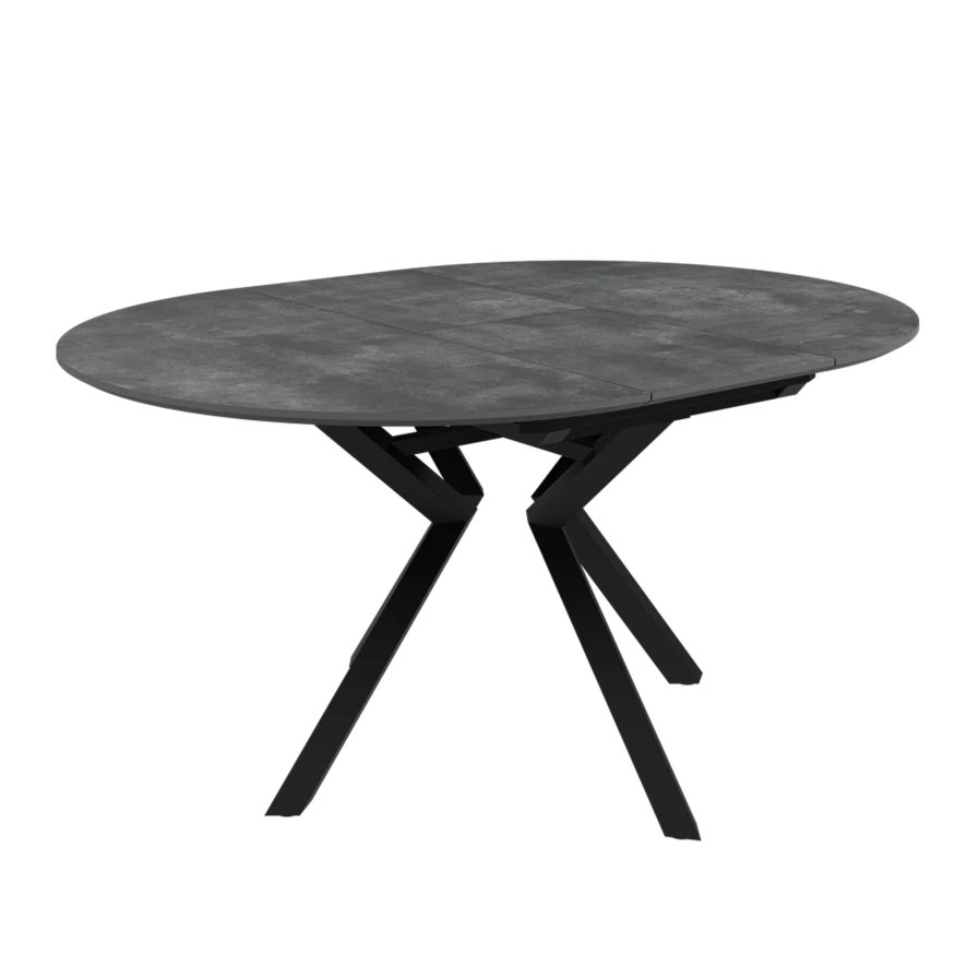 Torelli Furniture Ltd Sardinia - Small Extending Dining Table (Ceramic Look Grey)