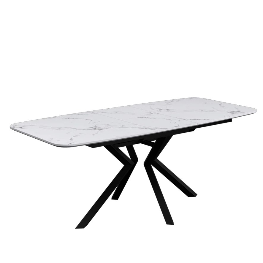 Torelli Furniture Ltd Sardinia - Large Extending Dining Table (Marble Look White)