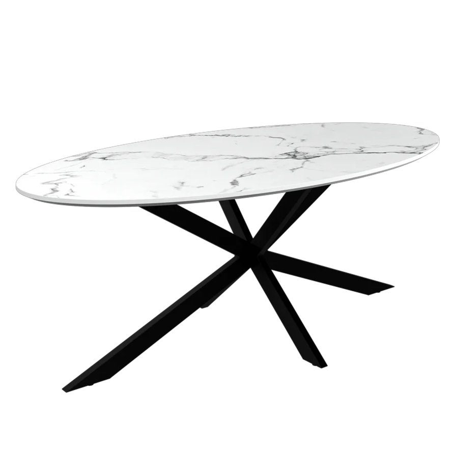 Torelli Furniture Ltd Sardinia - Coffee Table (Marble Look White)