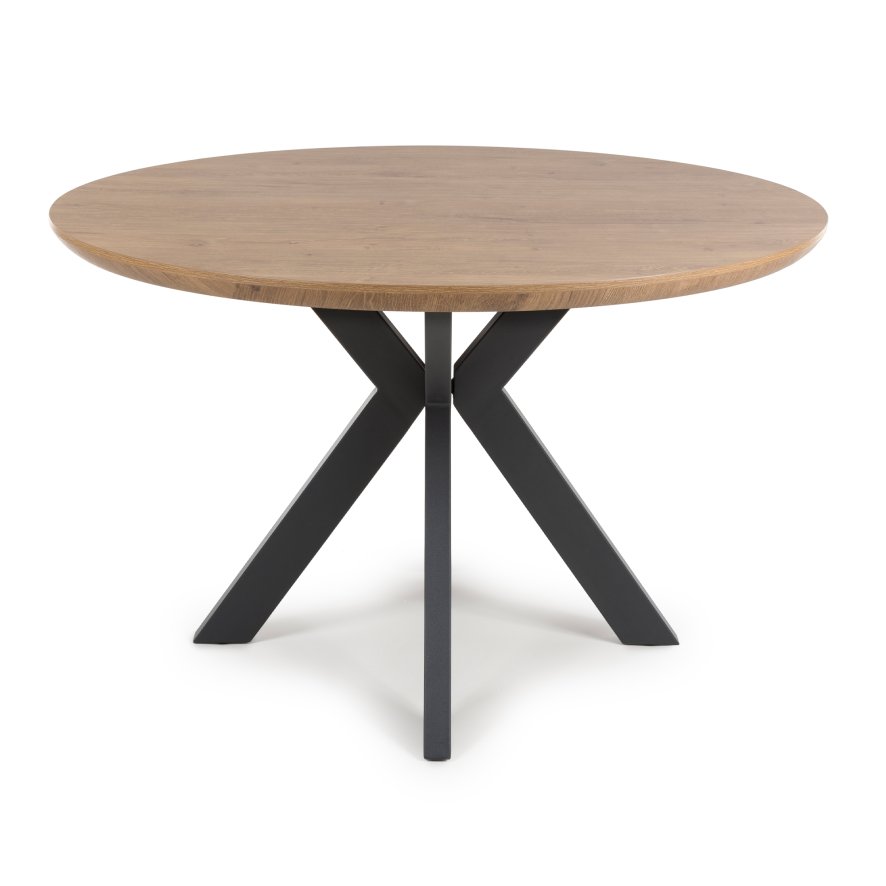Furniture Link New Orleans - Round Table (Rustic Oak 120cm)