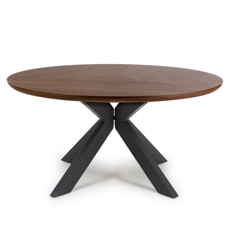 Furniture Link New Orleans - Smoked Oak Round Table (150cm)
