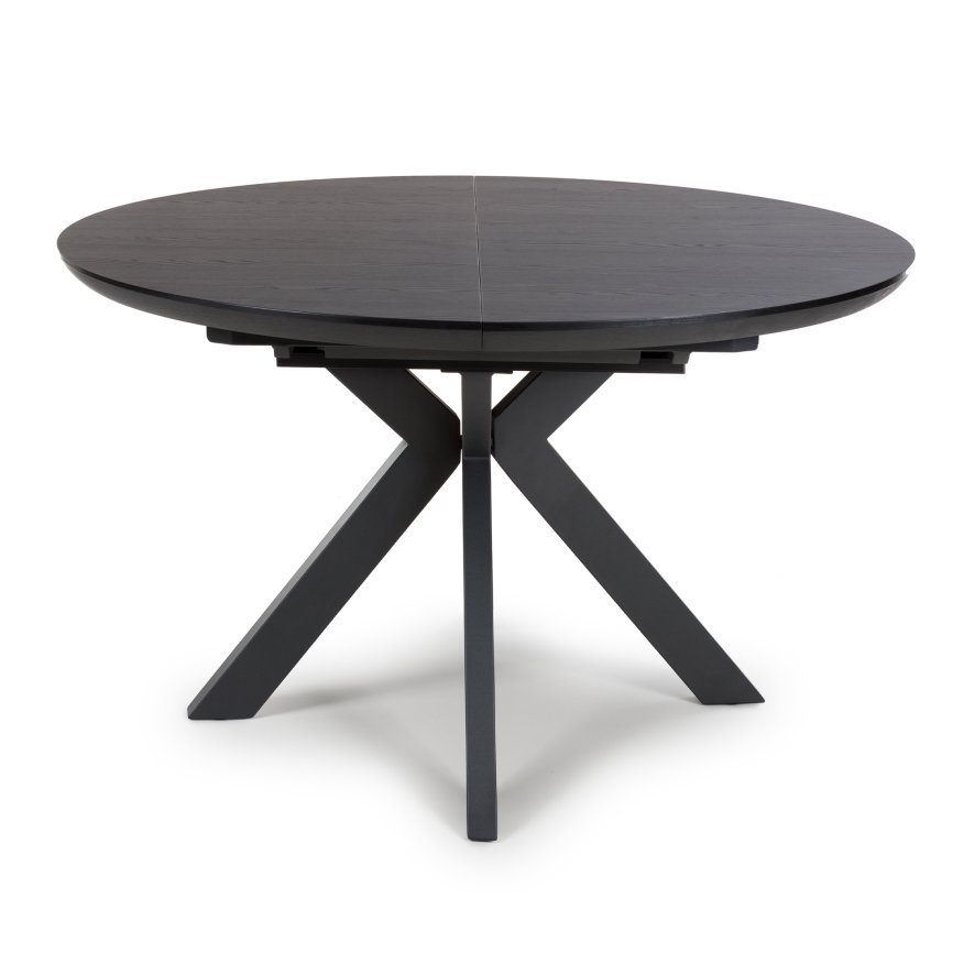 Furniture Link New Orleans - Extending Round Table (Black Ash)