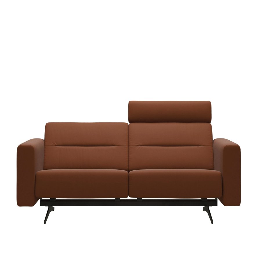 Stressless Stressless Stella Quickship - 2 Seat Sofa (Paloma Copper/Matt Black)