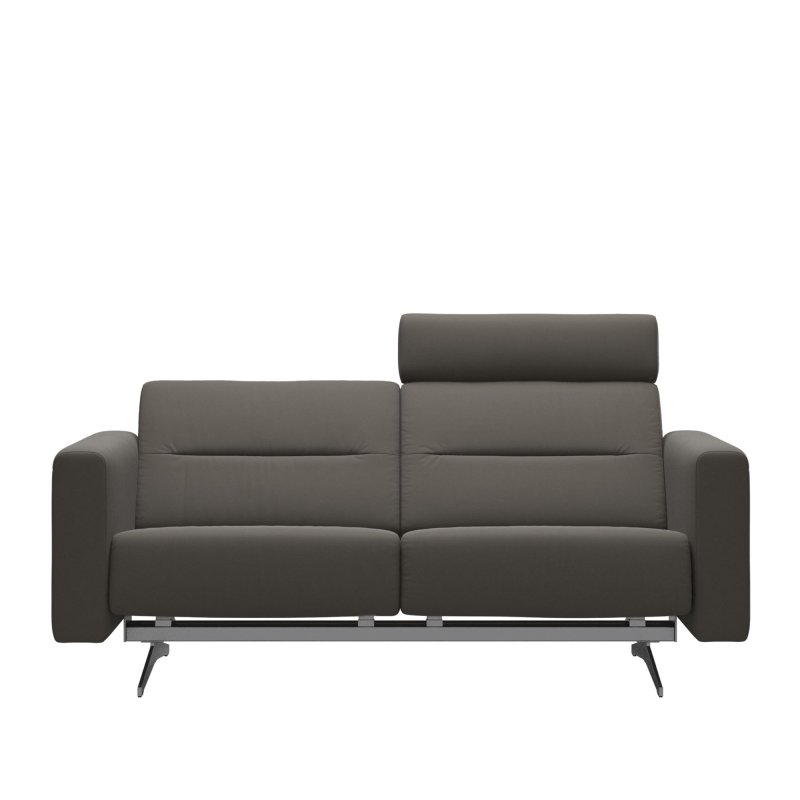 Stressless Stressless Stella Quickship - 2 Seat Sofa (Paloma Metal Grey/Chrome)