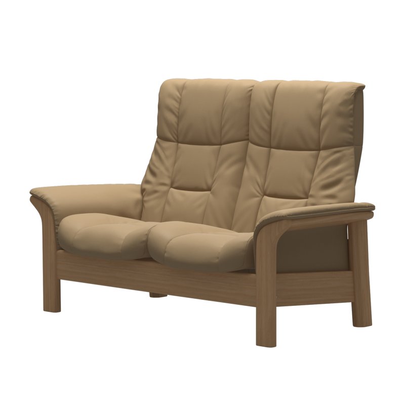 Stressless Stressless Windsor Quickship - 2 Seat Sofa (Paloma Sand/Oak)