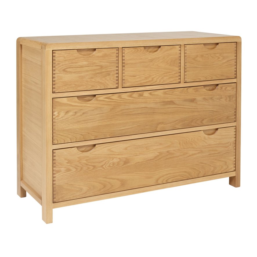 Ercol Ercol Bosco Bedroom - 5 Drawer Wide Chest