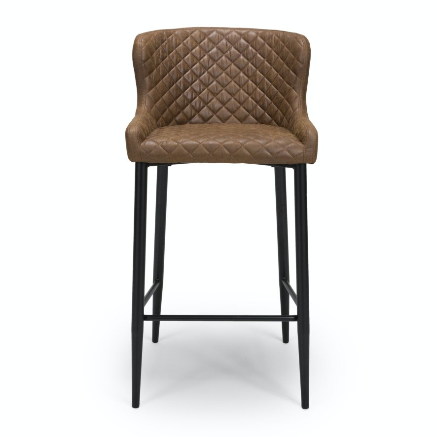 Furniture Link Charlie - Bar Stool (Antique Brown Fabric)