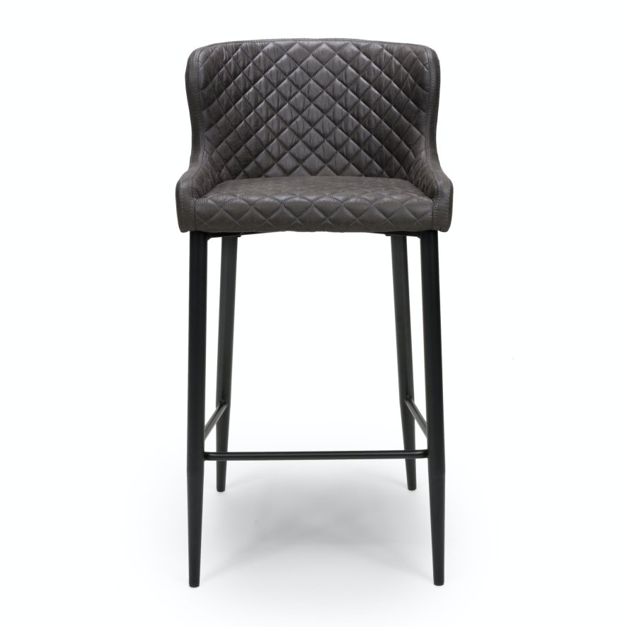 Furniture Link Charlie - Bar Stool (Grey Fabric)