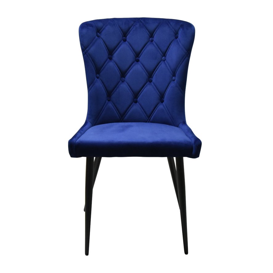 Furniture Link Merlin - Dining Chair (Navy Fabric)