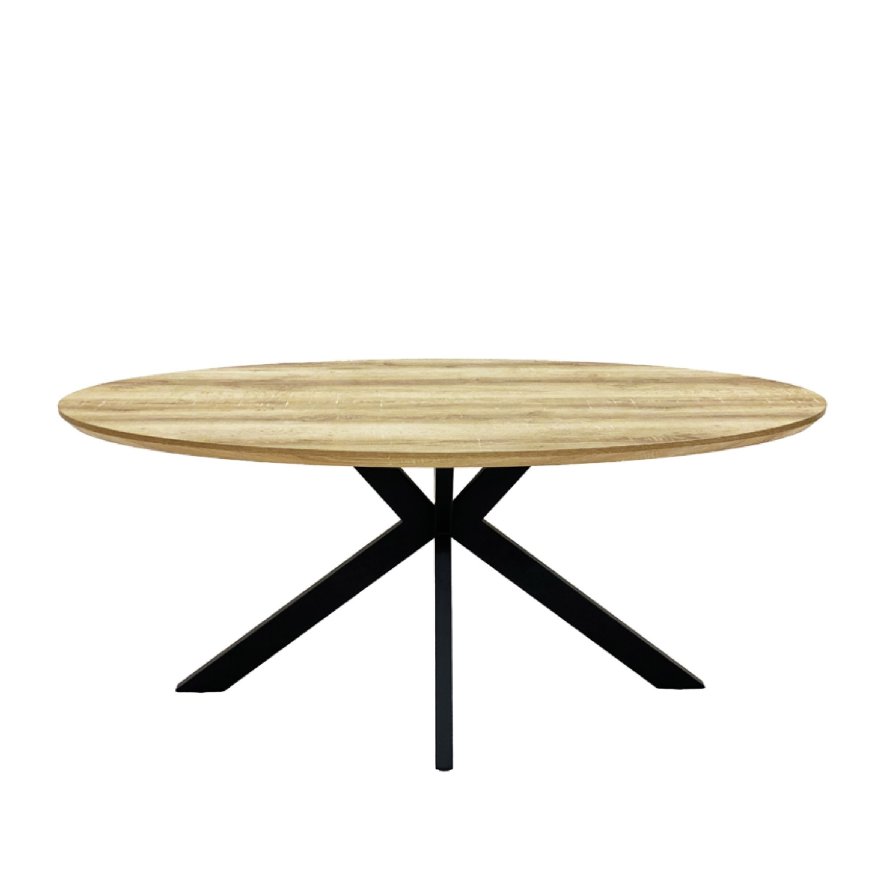 Furniture Link Prescot - Oval Dining Table 180cm (Oak)