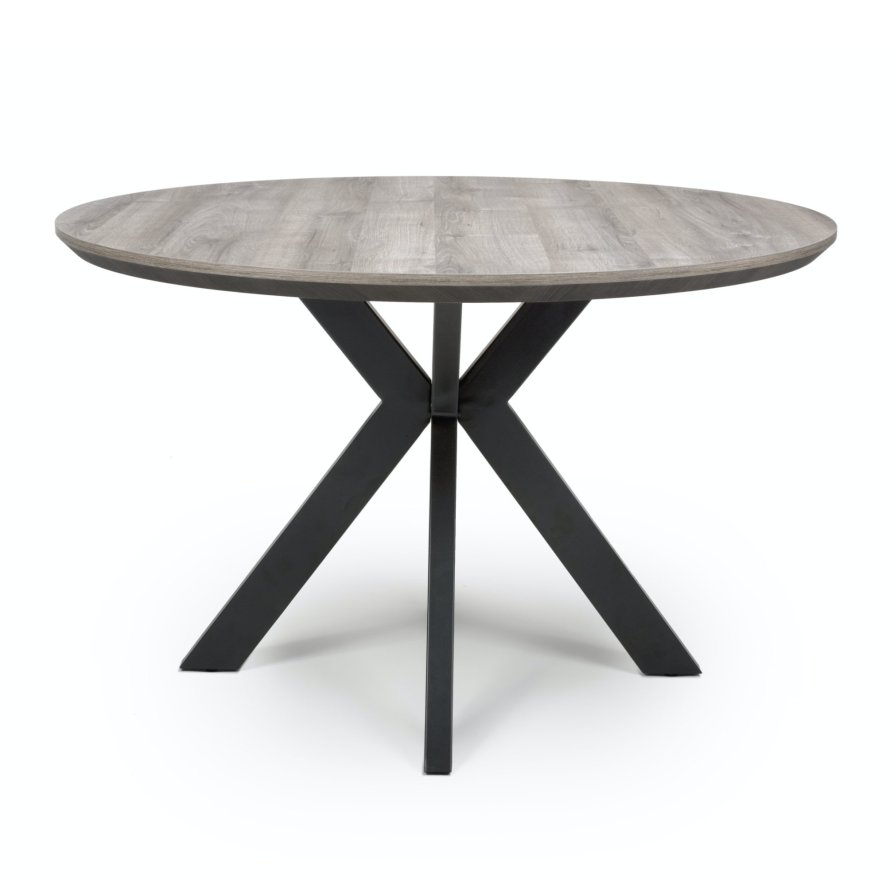 Furniture Link Prescot - Round Dining Table 120cm (Grey)