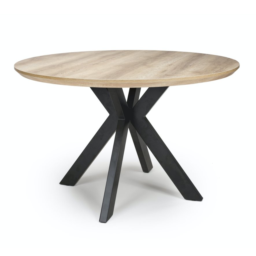 Furniture Link Prescot - Round Dining Table 120cm (Oak)