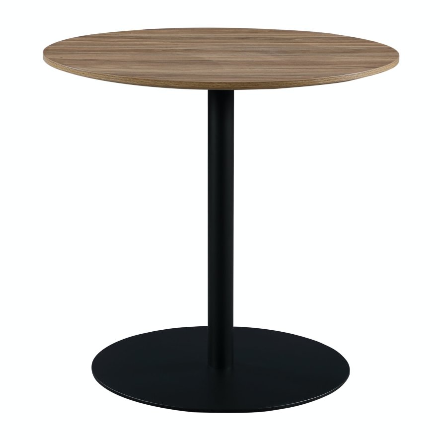 Furniture Link Prescot - Round Dining Table 80cm (Light Walnut)