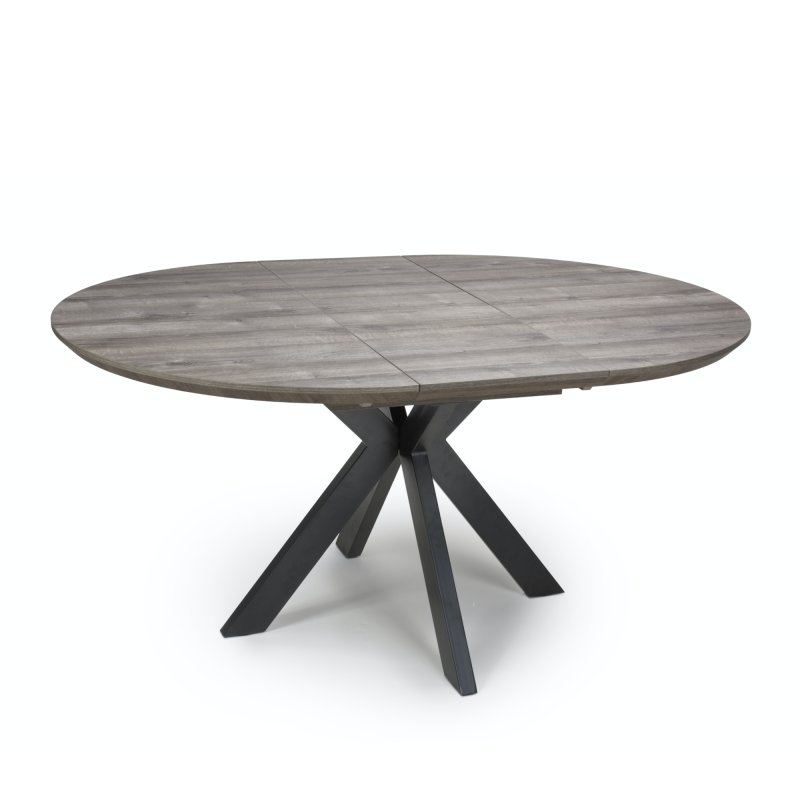 Furniture Link Prescot - Round Extending Dining Table (Grey)