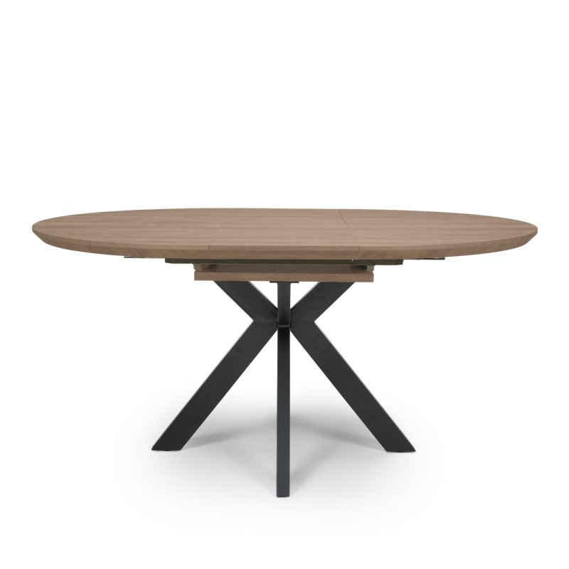 Furniture Link Prescot - Round Extending Dining Table (Light Walnut)