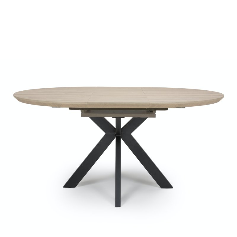 Furniture Link Prescot - Round Extending Dining Table (Oak)