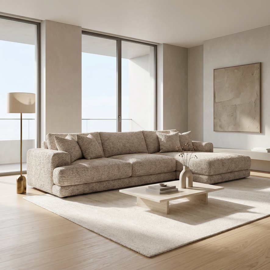 Whitemeadow Upholstery Tibet - Large Chaise Sofa (RHF)
