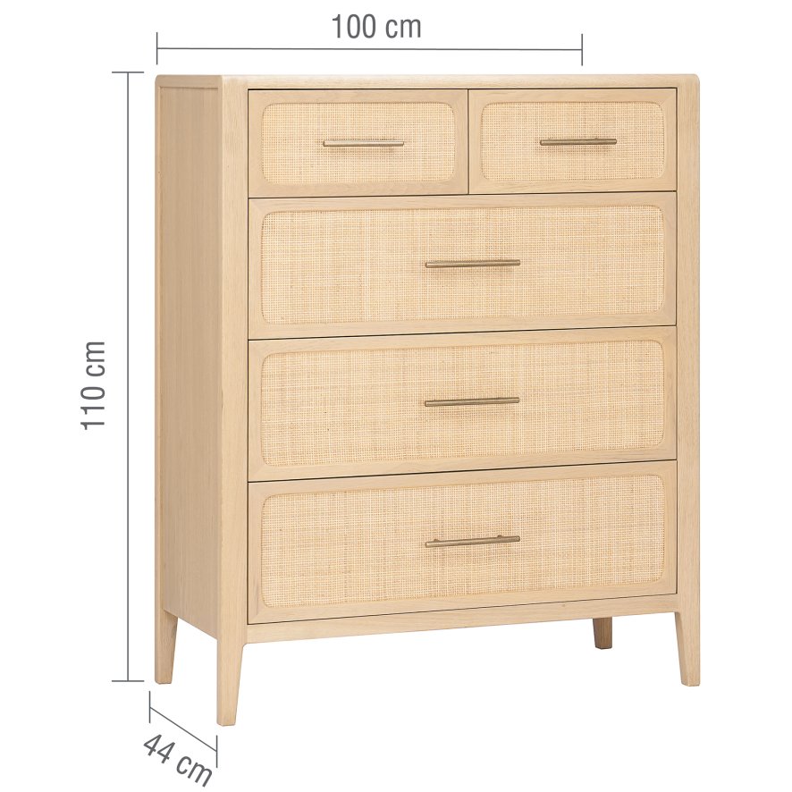 Casera - Five Drawer Chest