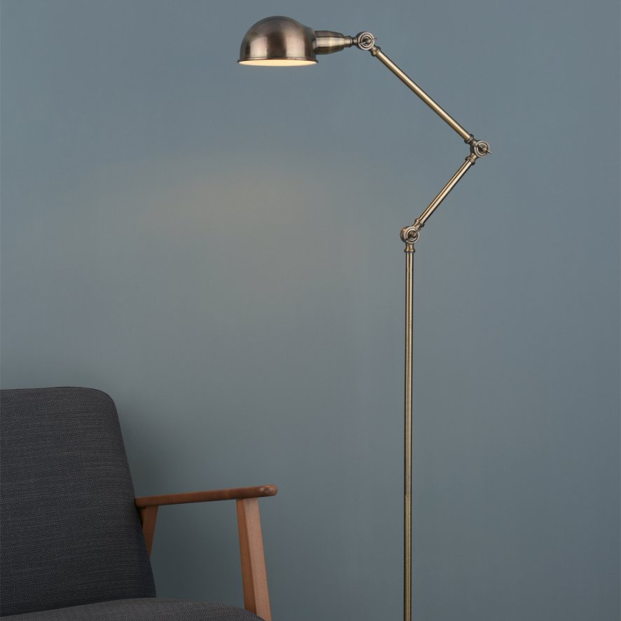 Dar Lighting Dar - Ranger Floor Lamp Antique Brass