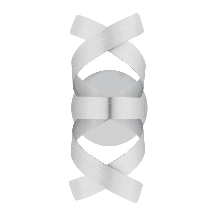 Dar Lighting Dar - Rawley Wall Light Brushed Aluminium