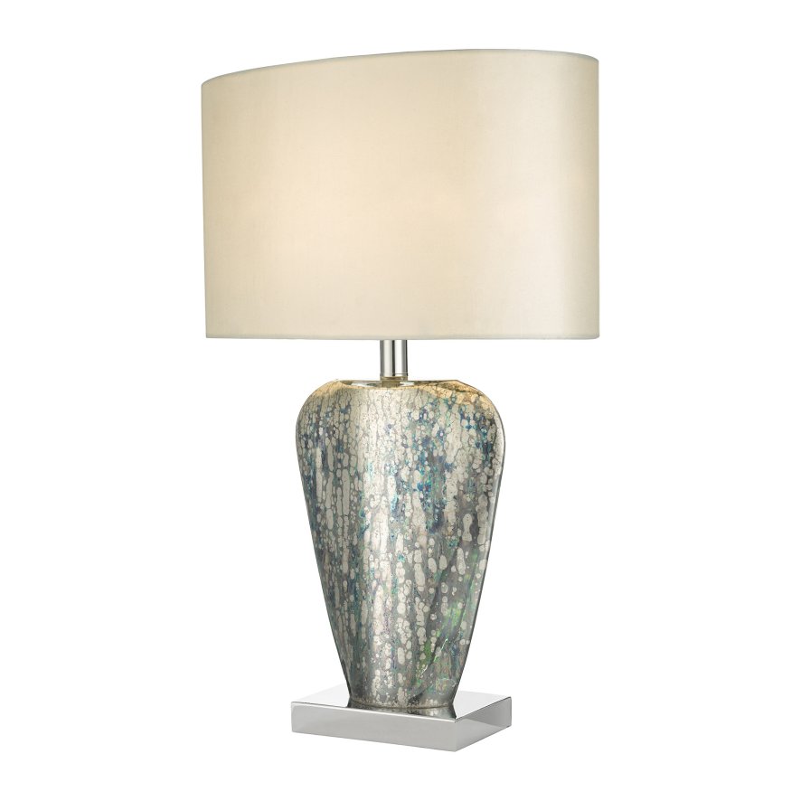 Dar Lighting Dar - Syracuse Table Lamp Mercury Glass With Shade