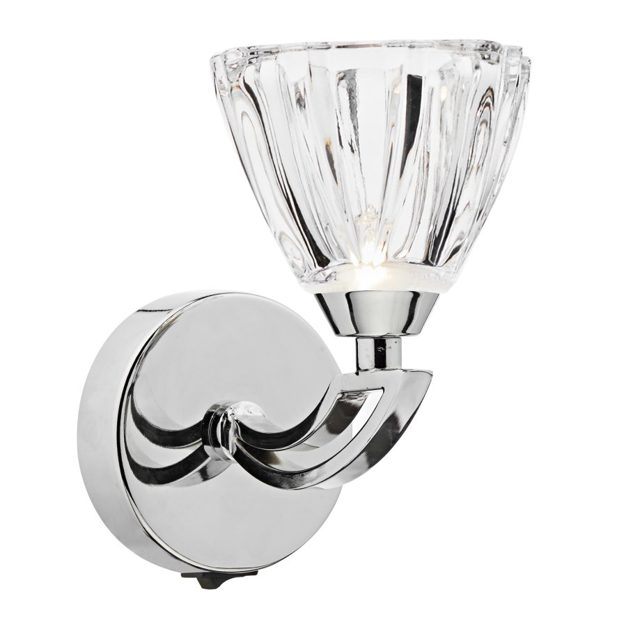 Dar Lighting Dar - Vito Single Wall Bracket Polished Chrome