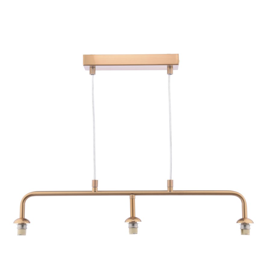Dar Lighting Dar - Feya 3 Light Bar Pendant Bronze Frame Only