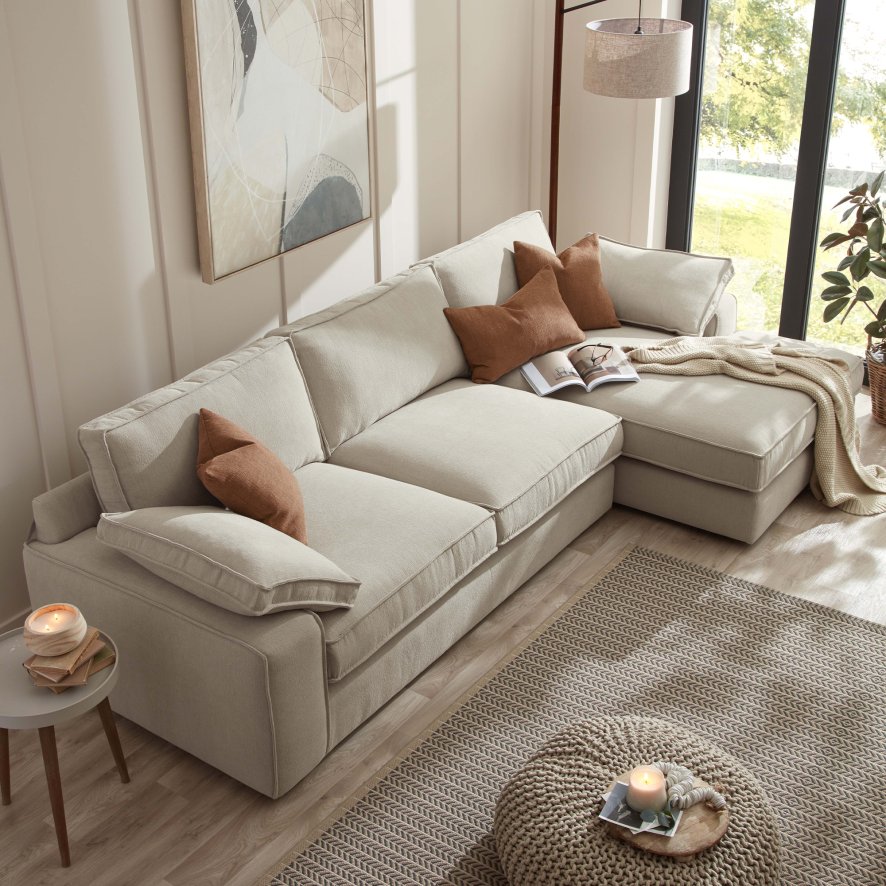 Whitemeadow Upholstery Madrid - Large Chaise Sofa (RHF)