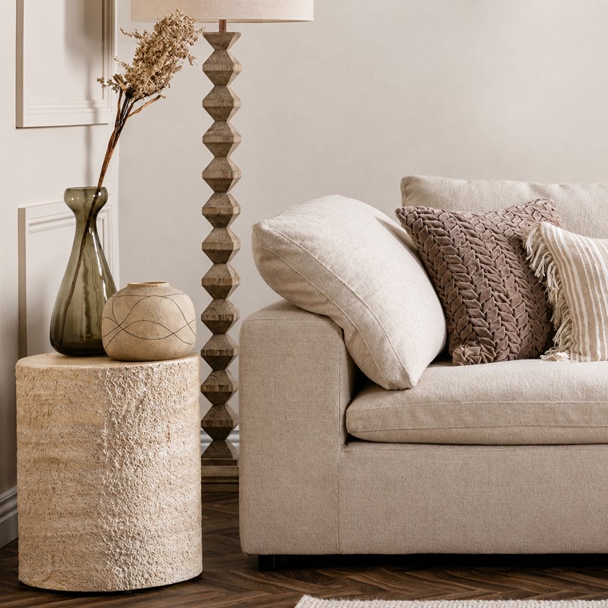 Baker Furniture Dynasty - Lamp Table With Textured Side