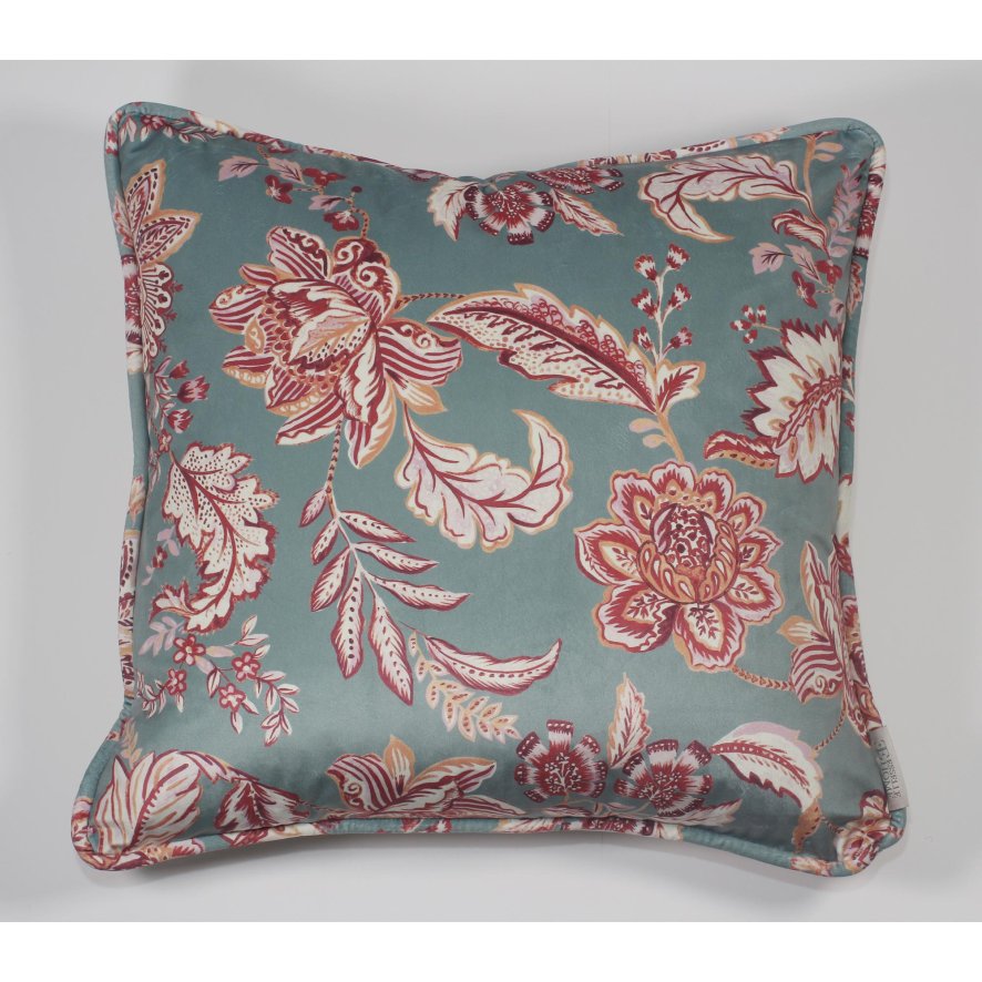 Esselle Esselle - Kashmir Jacobean Teal/Raspberry Cushion