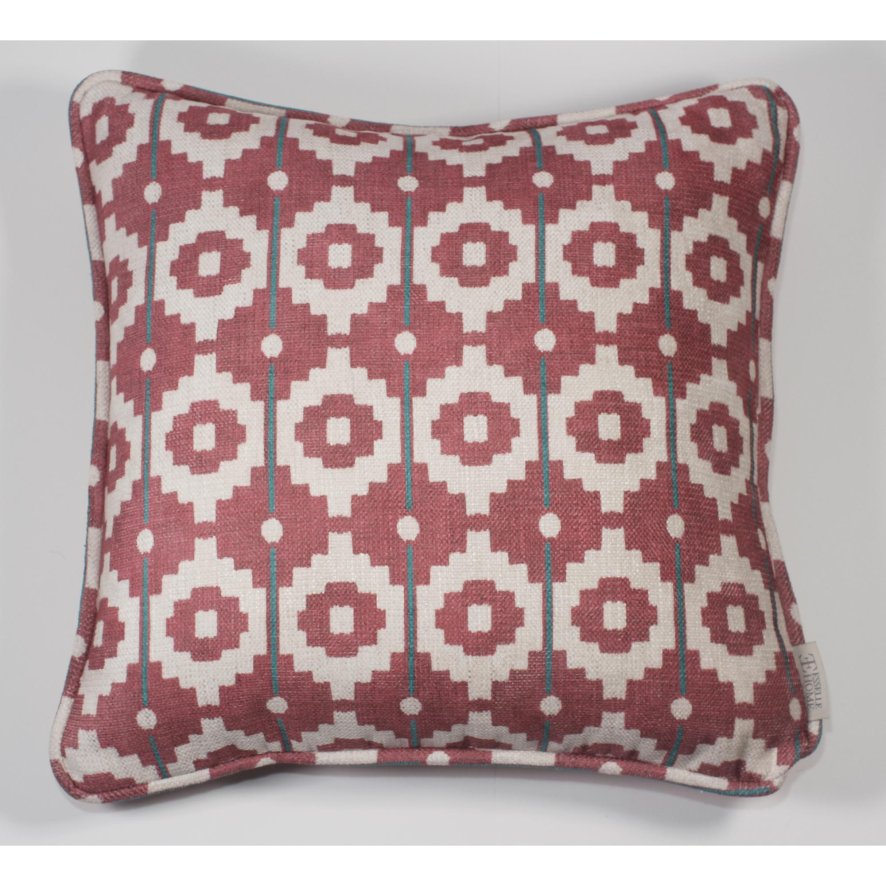 Esselle Esselle - Santiago Geo Red/Teal Cushion