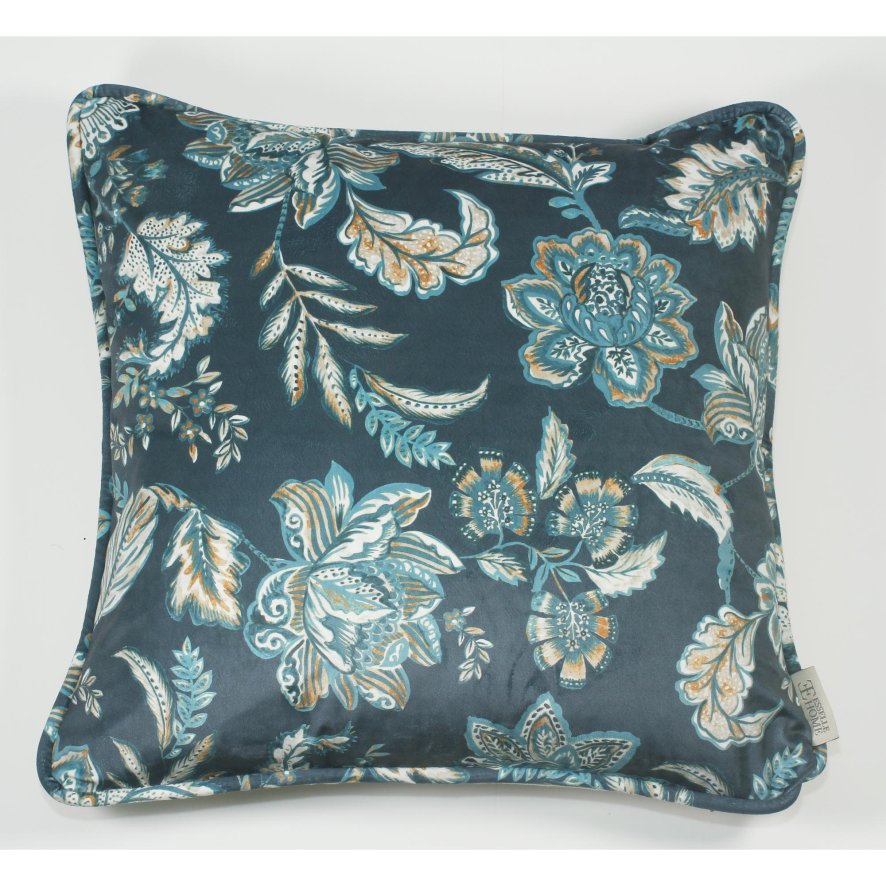Esselle Esselle - Kashmir Jacobean Navy/Teal Cushion